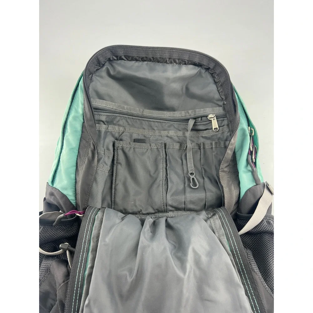North Face Borealis Backpack Bag Adult Teal Blue Gray Zipper Laptop School